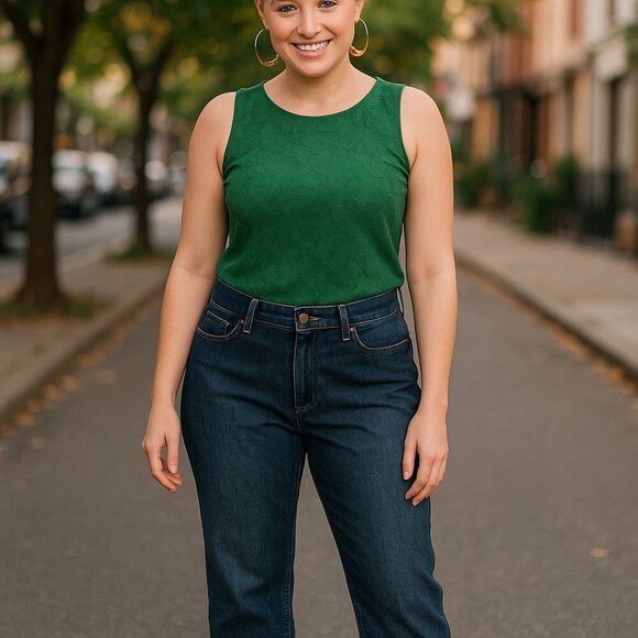 Lane Bryant Jeans Venezia Denim 100% Cotton Dark Wash Size 22 Vintage NWT! - Picture 1 of 6